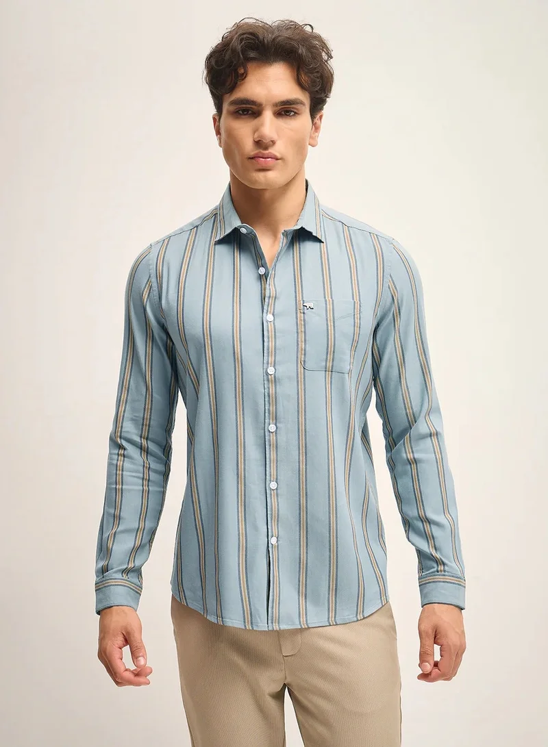 THE BEAR HOUSE  Cotton Shirt for Men | Long Sleeve, Casual & Formal Wear | Soft, Breathable Fabric for Office, Everyday, & All-Season Use in Classic & Trendy Colors for Men | Best Price UAE