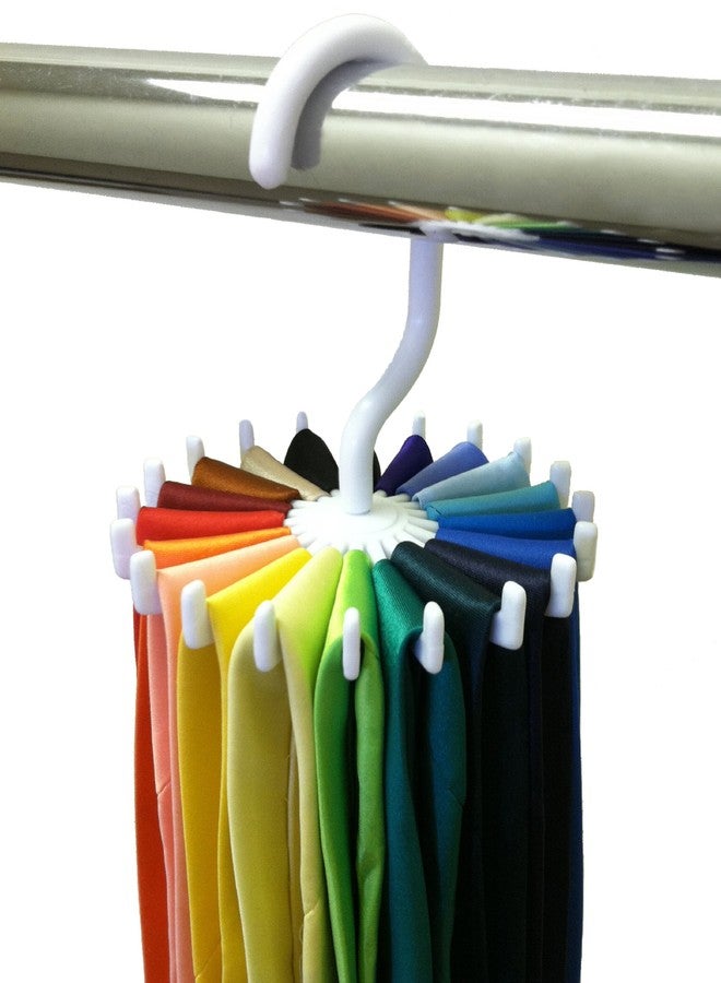 Closet Complete Twirling Tie Rack / Hanger Organizer / Belt Rack, Rotates 360 Degrees, Holds 20 Ties or Belts - Image 1