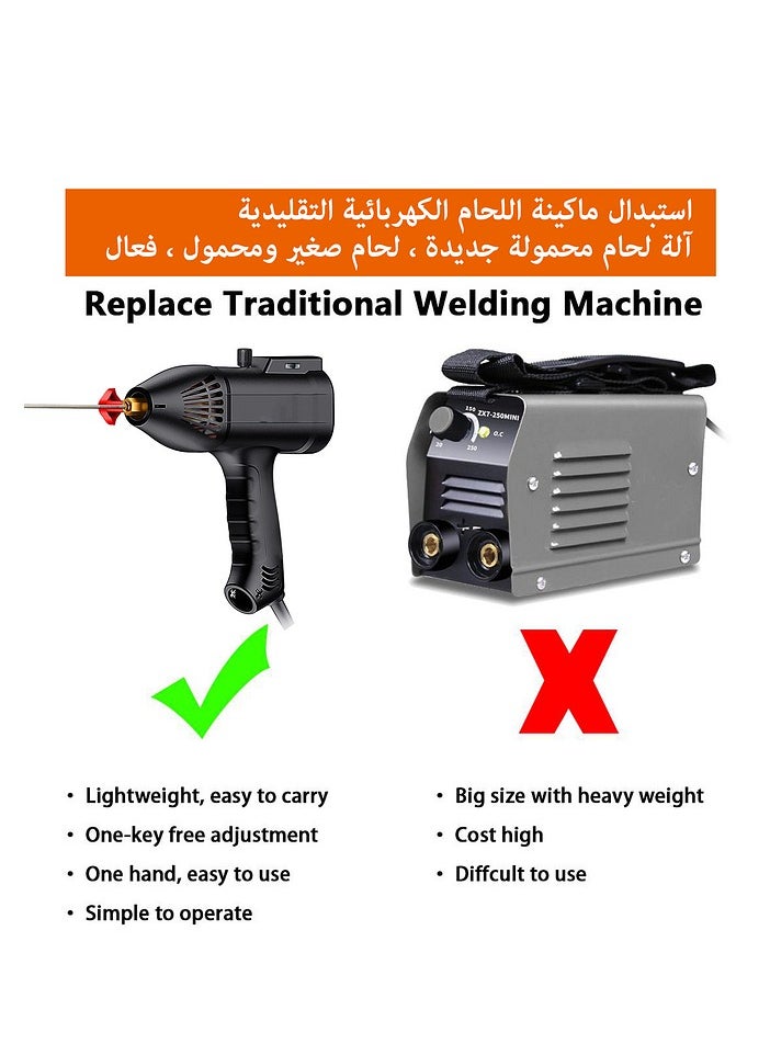 GearZone - GearZone 220V-60Hz-3000W Handheld Portable Electric Welding Machine, Automatic Digital Smart Welding Machine With Current Adjustment Handle - Image 1