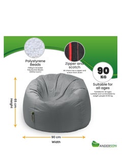 ANDERSON Anderson Medium Waterproof Comfortable Bean Bag Relaxing Chair Colour  - Image 3