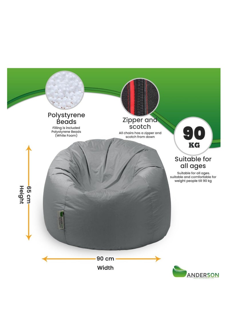 ANDERSON Anderson Medium Waterproof Comfortable Bean Bag Relaxing Chair Colour  - Image 3