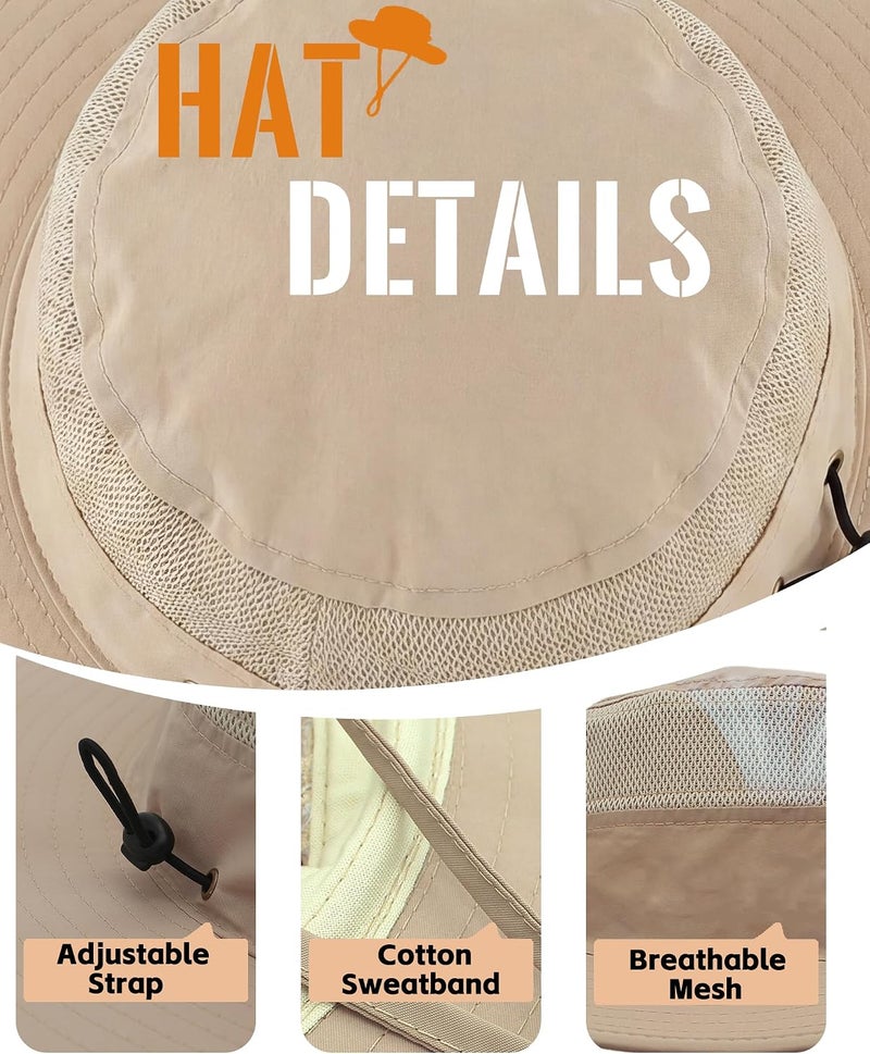 هوم بريفير قبعة شمسية للرجال بحافة واسعة من Home Prefer (عبوة واحدة) - Image 4