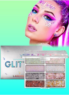 8 Colors Face and Body Glitter Palette Nails Glitter Makeup Liquid Chunky Glitter Gel for Body Face Hair Holographic Changing Sparkling Mermaid Sequins for Women Girls Makeup Glitter Gel - pzsku/Z0CD5A3A2059D27978BC2Z/45/1741166682/aa2ecc4f-7ad1-4b70-89cb-9853e8265e26