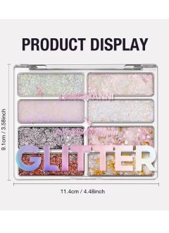 8 Colors Face and Body Glitter Palette Nails Glitter Makeup Liquid Chunky Glitter Gel for Body Face Hair Holographic Changing Sparkling Mermaid Sequins for Women Girls Makeup Glitter Gel - pzsku/Z0CD5A3A2059D27978BC2Z/45/1741166848/9d6458ae-9dd2-4d95-9dbe-e6d0cad651b5