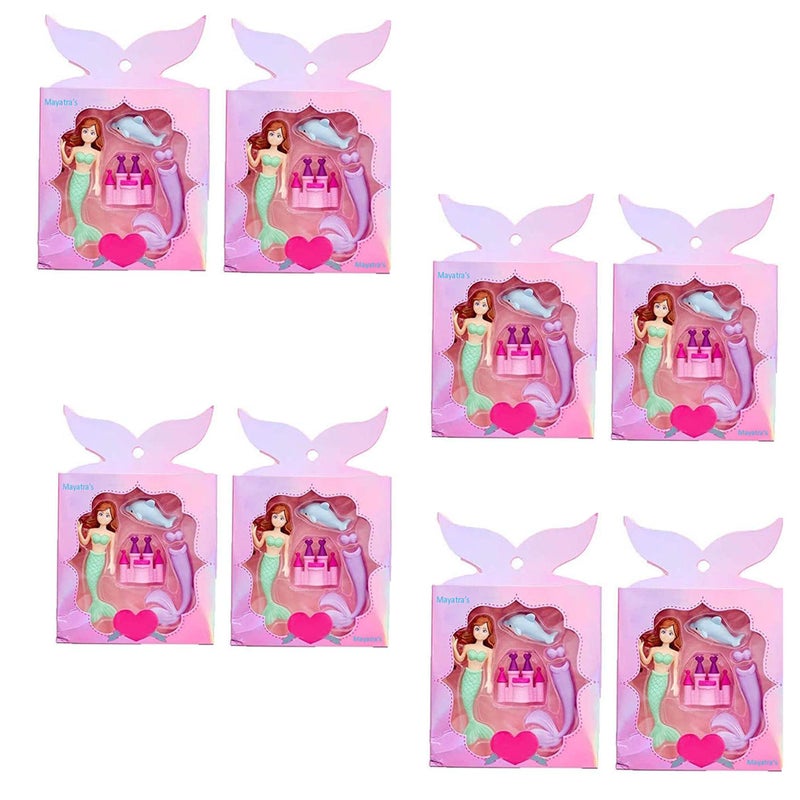 Mayatra's Cute Colourful Fairy Angel Eraser Set Colors and Designs for Birthday Return Gifts (Multicolor) (Pack of 8) - Image 1