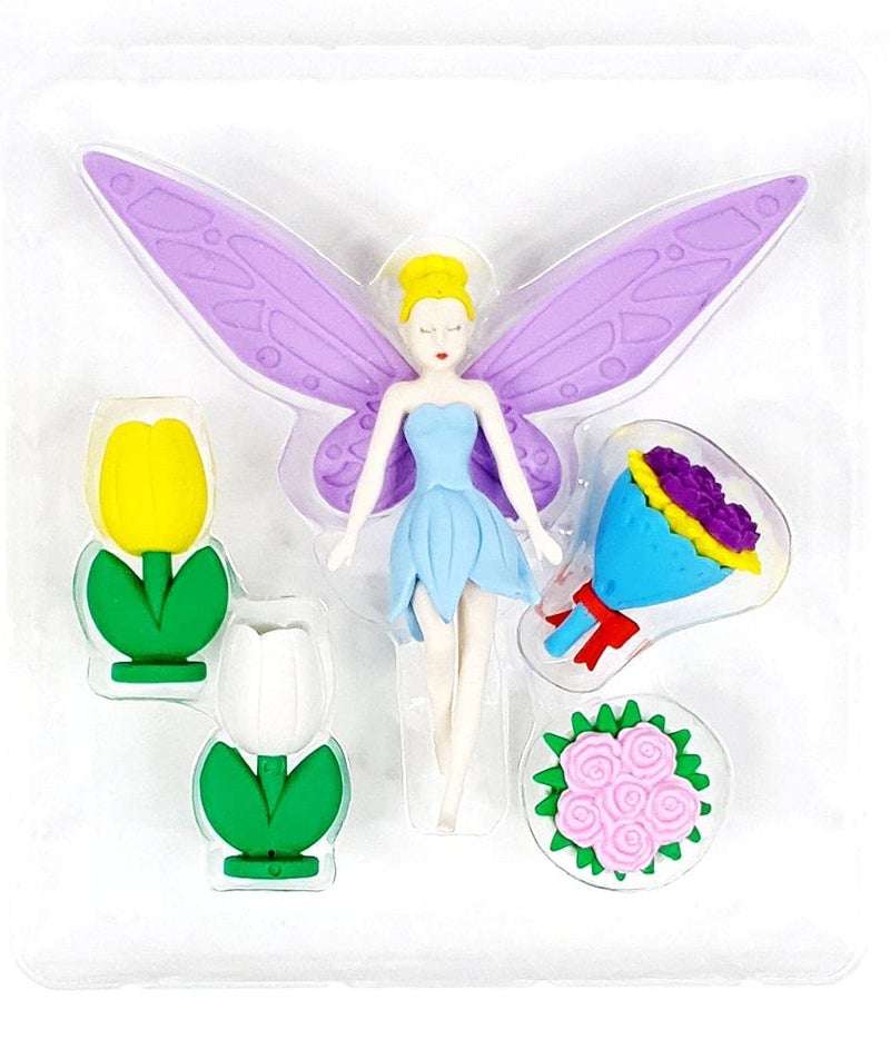 Mayatra's Cute Colourful Fairy Angel Eraser Set Colors and Designs for Birthday Return Gifts (Multicolor) (Pack of 8) - Image 4