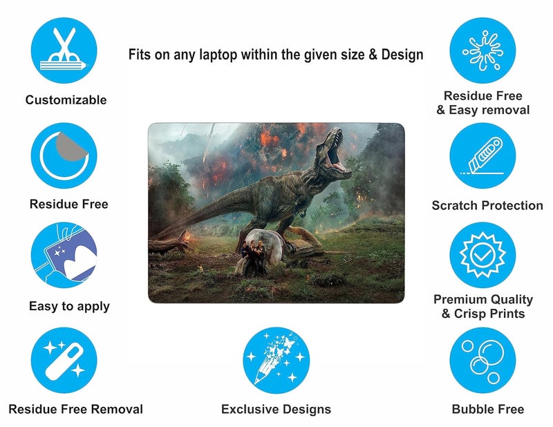 WRAP CRAFT Decal Skin Sticker Compatible with MacBook Pro 14-inch, 2021 Model Skin Designer MacBook Skin, Anti-Scratch no-Residue Vinyl Skin Sticker Wrap; MacBookPro(14,2021)-DP-080 - Image 3