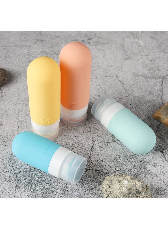 18 حاوية سيليكون للسفر مغلقة بإحكام ومعتمدة من TSA لحمل الشامبو والبلسم والمستحضرات قابلة لإعادة الاستخدام والملء اكسسوارات ضرورية للسفر - Image 4