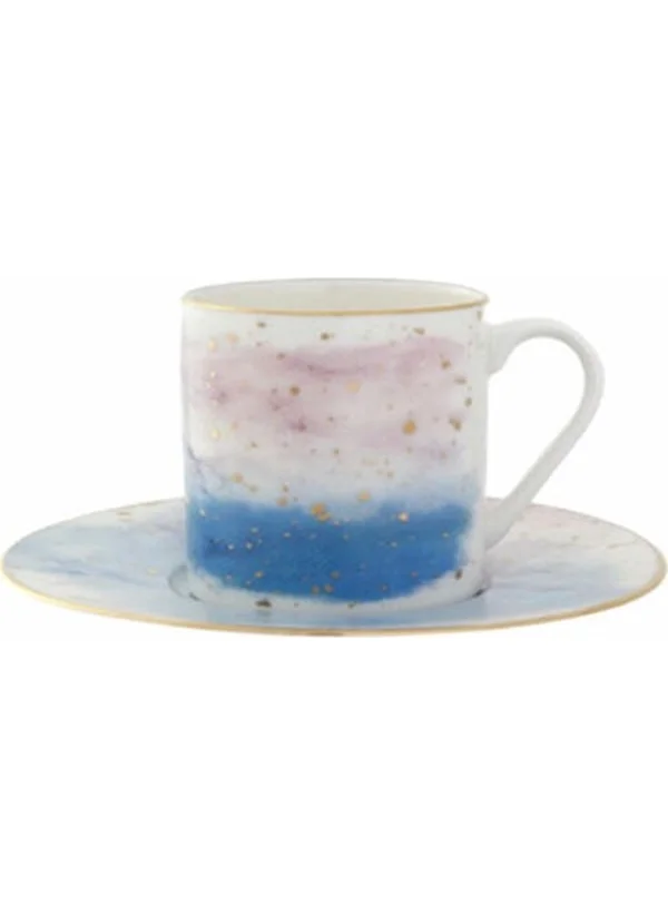 Porland Cosmos Ds5 Coffee Cup with Saucer 90 Cc