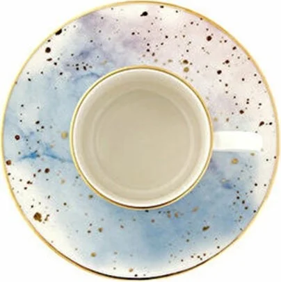 Porland Cosmos Ds5 Coffee Cup with Saucer 90 Cc