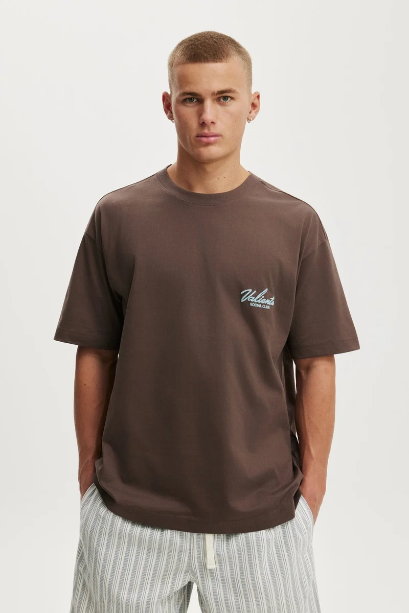 كوتون اون BOX FIT TEXT T-SHIRT