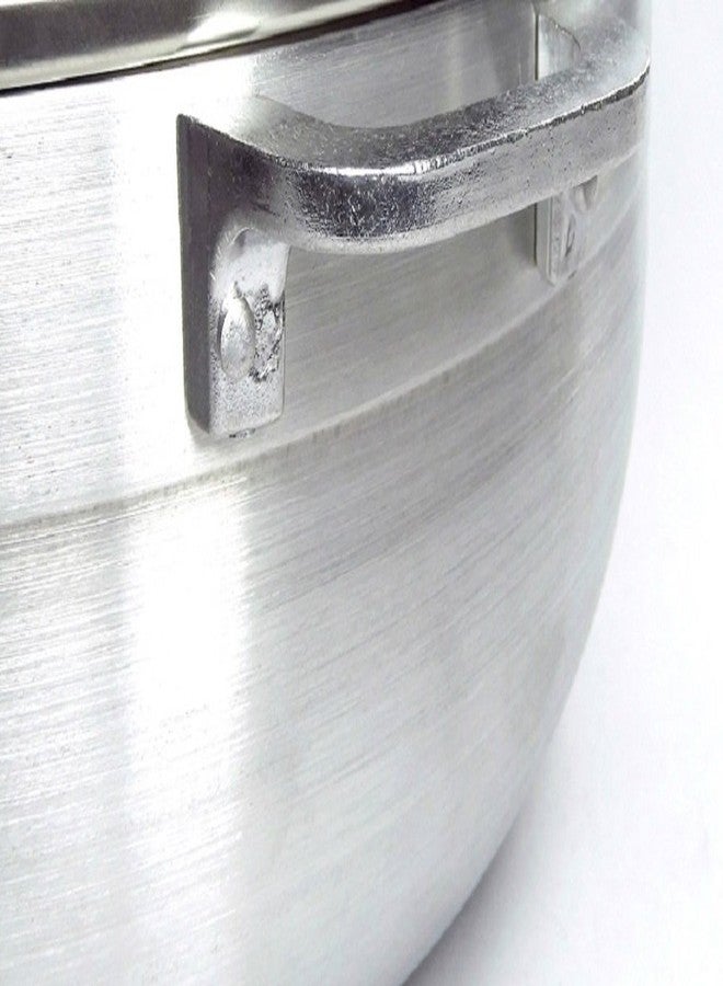 Uniware Aluminum Heavy Gauge Caldero With Glass Lid,Silver (4 QT) - Image 2