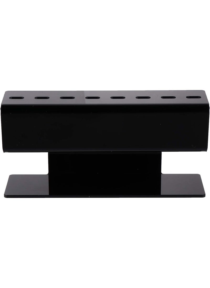 Beaupretty - Beaupretty Eyelash Extension Tweezers Stand Holder 8 Holes Acrylic Tweezers Display Storage Tweezers Shelf Holder for Eyelash Extensions Supplies Accessories Tools Black - Image 1