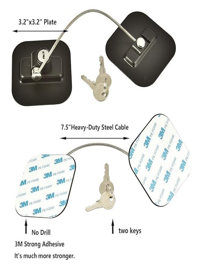 Wrixty Child Safety Lock for Wardrobe, Drawers and Fridge, self-Adhesive, with Strong Adhesive, no Drilling, Protection Against Children and Small Children, for Furniture and Kitchen - Image 4