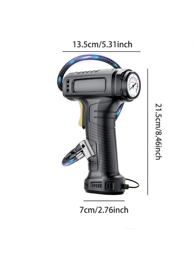 Pointer Style 12V Portable Car Air Compressor Fast Tire Inflator with LED Light - Image 3