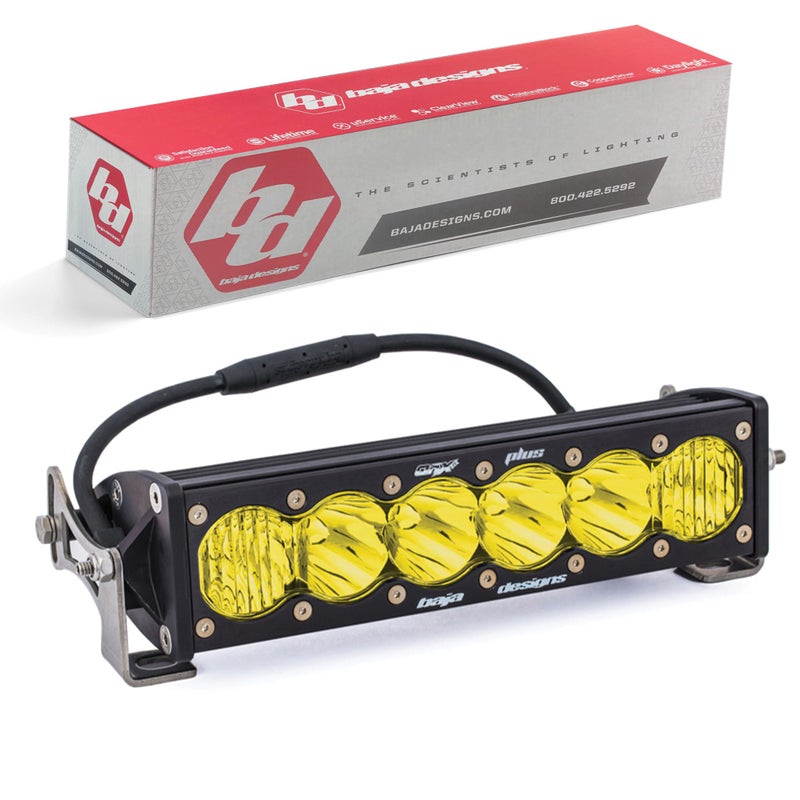 Baja Designs OnX6 Straight LED Light Bar 10inch for Jeeps OffRoad 4x4 Trucks UTV ATV SUV Driving Combo Amber