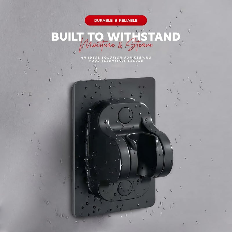 MIORAH Self Adhesive Hand Shower Holder/Health Faucet Holder | Wall Mount Jet Spray Holder for Bathroom | No-Drill Install - Image 3