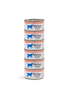 THRIVE thrive Complete 100% Natural Multiple Flavors Food for Cats (6 Packs, Tuna and Salmon)  - Image 1
