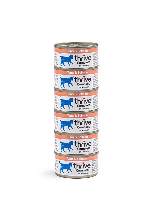 THRIVE - thrive Complete 100% Natural Multiple Flavors Food for Cats (6 Packs, Tuna and Salmon) - Image 1