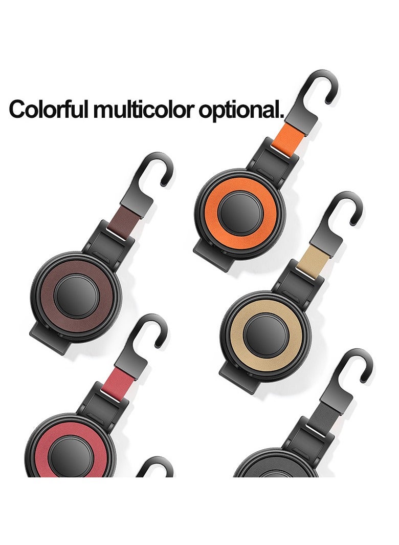 البرتقال ثلاثة في واحد مقعد السيارة مسند الرأس هوك مع محفظة حامل ، حامل الهاتف ، حامل الكأس - Image 5