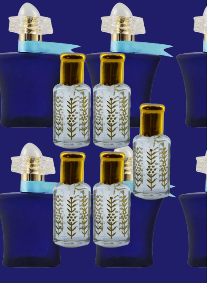 5 Pieces Blue Lady Essential Oil For Women Original Clear 12 Ml