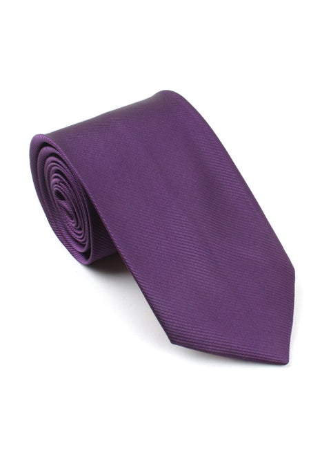 Formal Textured Necktie 210109 Deep Purple