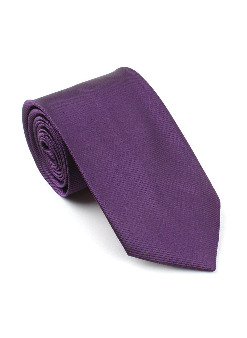 Formal Textured Necktie 210109 Deep Purple