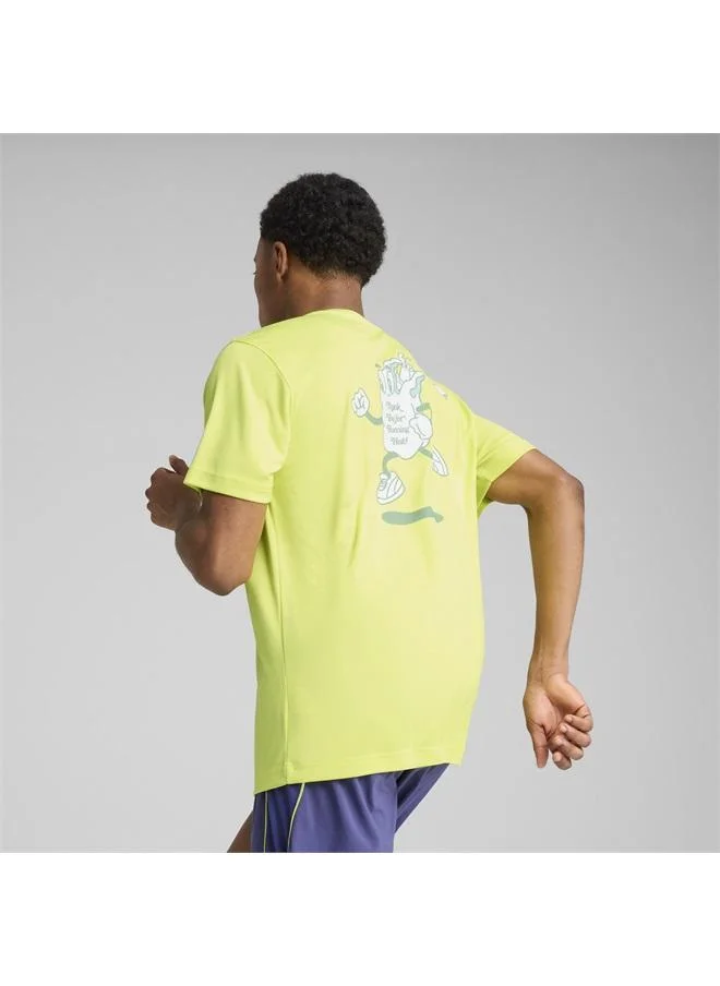 Puma Lemon Sherbert GRAPHICS Slogan Running Tee Men for Men | Best Price UAE