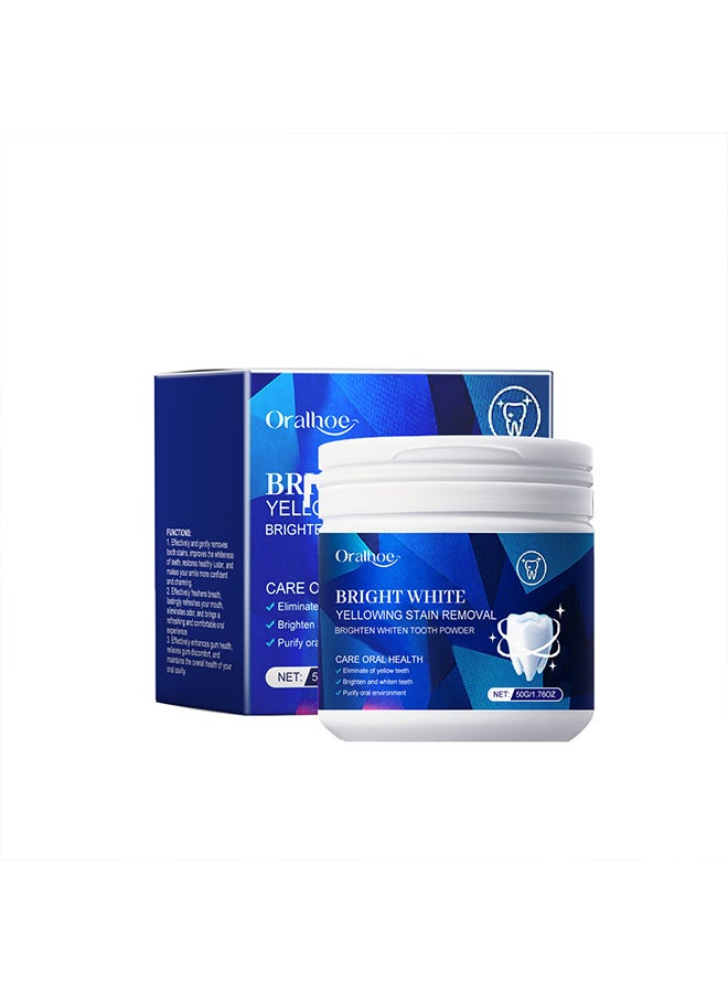 أورالحوي مسحوق أسنان Oralhoe بالنعناع، ​​مكونات لطيفة، أسنان منعشة ونظيفة، تنظيف البقع، العناية بالأسنان، مسحوق أسنان - Image 1