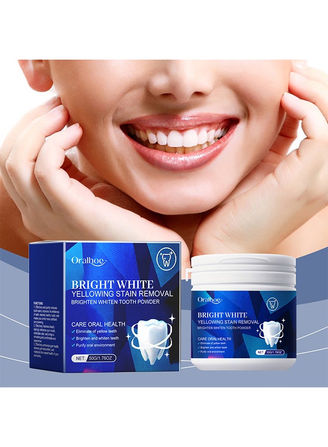 أورالحوي مسحوق أسنان Oralhoe بالنعناع، ​​مكونات لطيفة، أسنان منعشة ونظيفة، تنظيف البقع، العناية بالأسنان، مسحوق أسنان - Image 2