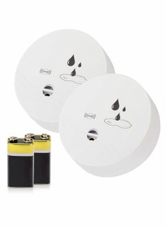 SYOSI 2 Pack Water Leak Detector, 100dB Wireless Water Leak Sensor Alarm for Basements, Bathrooms, Laundry Rooms, Kitchens, Garages, and Attics, Water Alarm Battery-Operated (Battery Included)  - Image 1