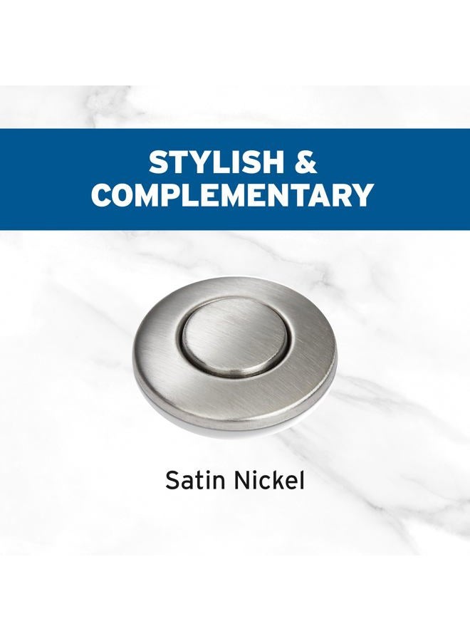 insinkerator STS-OOSN SinkTop Satin Nickel Button Dual Outlet Switch - Image 4