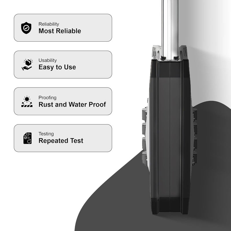 MIORAH Combination Lock | Heavy Duty Number Lock for Door | Keyless Password Padlock for Home & Gate Security - Image 5