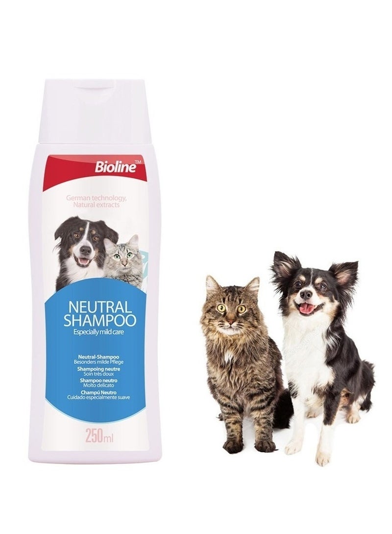 Bioline Neutral Shampoo Mild Care For Dogs and Cats 2X250ml - Image 3