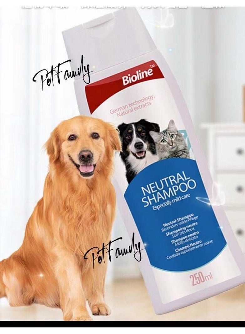 Bioline Neutral Shampoo Mild Care For Dogs and Cats 2X250ml - Image 2