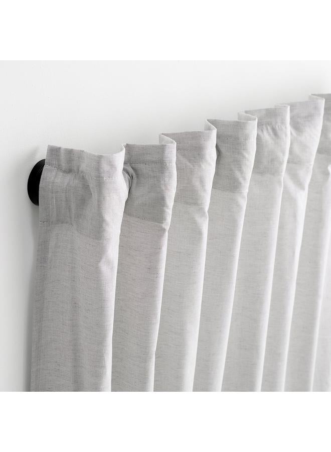 erorex Curtain rod set, black, 120-210 cm 28 mm - Image 2