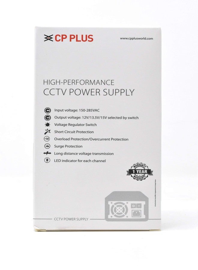 CP Plus CP-DPS-PD04-12D 12V 5Amp 4 Channel Fiber SMPS (Switched-Mode Power Supply) for CCTV Security Surveillance Camera Power Supply - Image 5