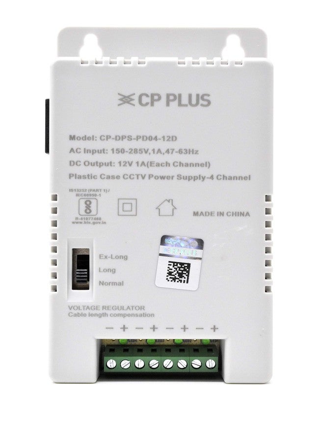 CP Plus CP-DPS-PD04-12D 12V 5Amp 4 Channel Fiber SMPS (Switched-Mode Power Supply) for CCTV Security Surveillance Camera Power Supply - Image 1