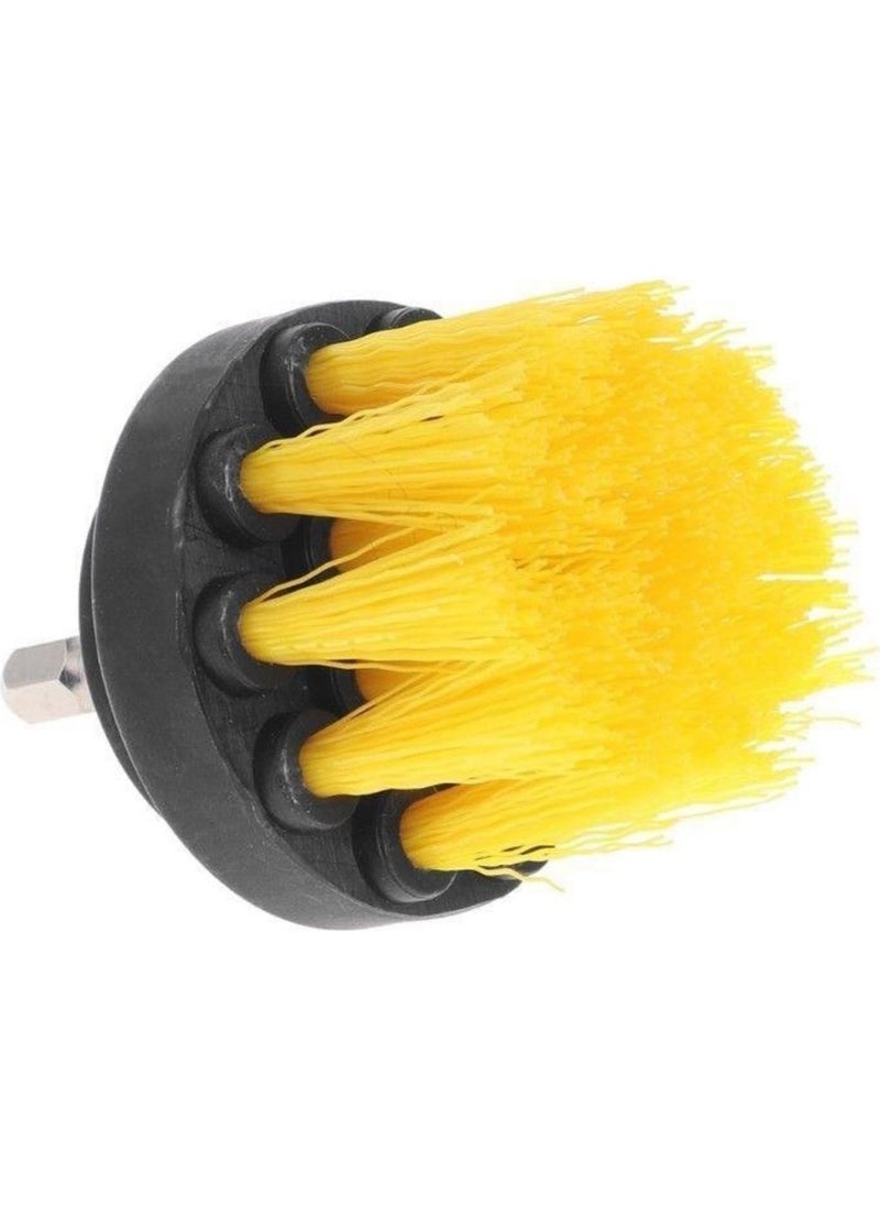 Hosell - 3-Piece Drill Bit Bathroom Bathtub Shower Cabin Car Wheel Seat Washing Cleaning Brush Set - Image 1