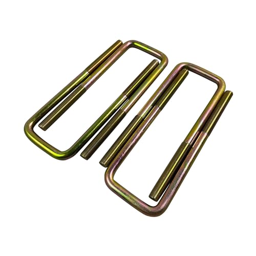 BST BSSP 4PCS Square U-Bolts 2.5" Wide Leaf Springs 8.75" Long Compatible with 1988-2019 Chevy Silverado GMC Sierra 1500 w/Hardware - Image 3