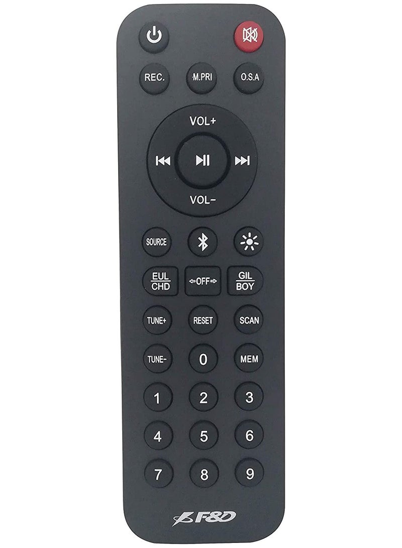 F&D PA300 100 Watt Party Bluetooth Trolley Speaker With Multi Color Decorative LED Lights\ Wireless Mic\Remote Control/FM Radio /Aux in/USB/Optical - Image 4