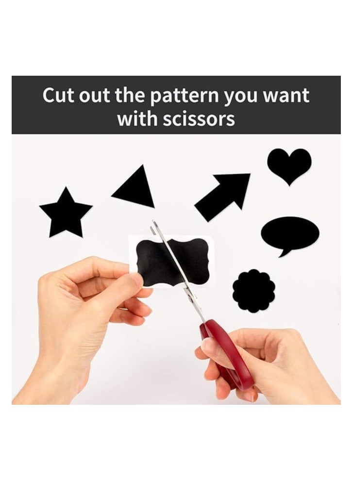 Spaceshoop Reusable Chalkboard Stickers with One Liquid Chalk Pen for Jars  and Organize Your Home Kitchen 160 LABEL - Image 4