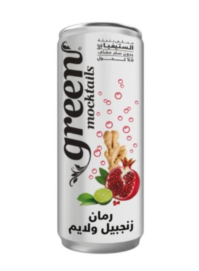 Green Cola Pomegranate Ginger & Lime Soft Drink Can 330ml - Image 3