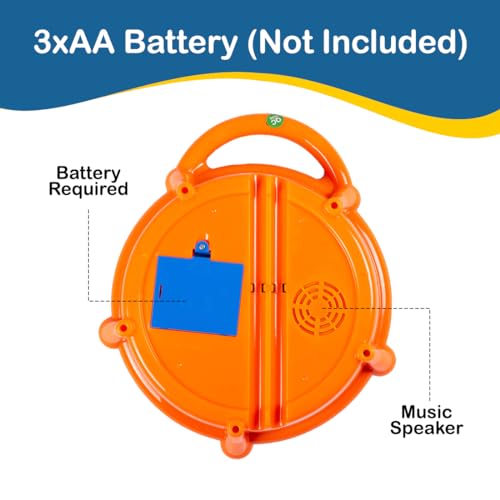 Gooyo GY-168-32 Flash Drum Toy with 3D Lights & Sounds | Dynamic Musical Instrument Toy for Kids | Flash Drum Toy for Gifts | Blue | 3xAA Battery (Not Included) - Image 2