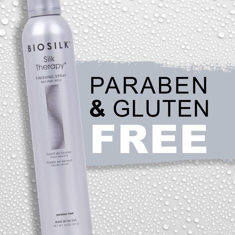 BioSilk Silk Therapy Finishing Spray Natural Hold, Natural-Hold Hairspray For Long-Lasting Styles, Sulfate, Paraben, & Cruelty-Free, 10 Oz - Image 2