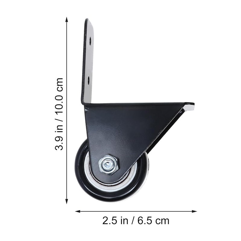 Heavy Duty Furniture Casters Dark Brown Wheels for Suitcase Luggage and Material Handling - Image 3