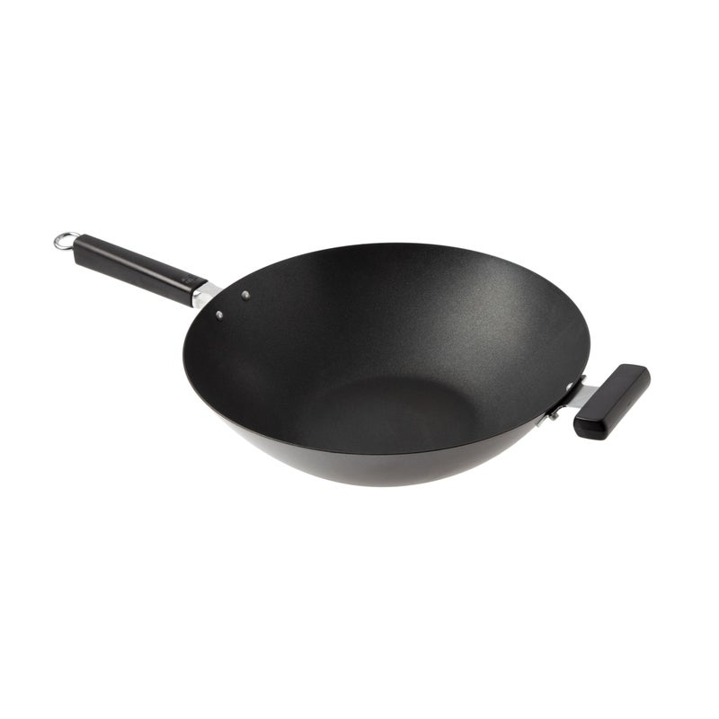 JOYCE CHEN Professional Series 14-Inch Carbon Steel Excalibur Nonstick Wok with Phenolic Handles - Image 1