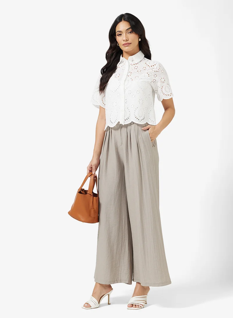 ايلا قميص بأزرار شيفلي