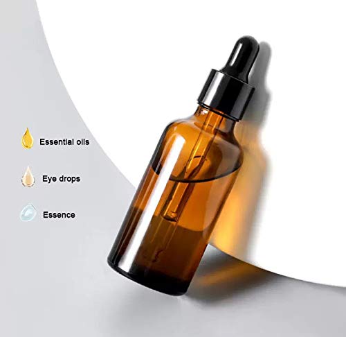 ericotry erioctry 5ML/10ML Amber Glass Essential Oil Bottles and Eyed Dropper Black Caps Makeup Cosmetic Sample Container Boxes of Glass for Essential Oil Aromatherapy Use(Pack of 12) (10ML) - Image 5