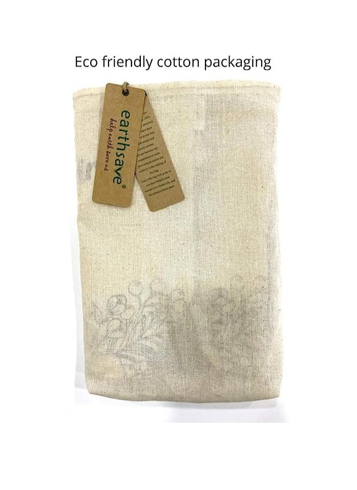 Earthsafe Earthsave Cotton Canvas Reusable Printed Bags Off White Eco Friendly Tote for Stylish Shopping Everyday Use  - Image 2